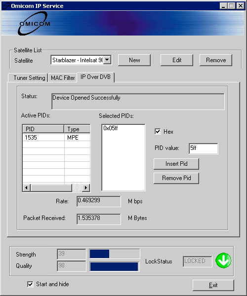   StarBlazer   Omicom SS 4 DVB-S2 PCI